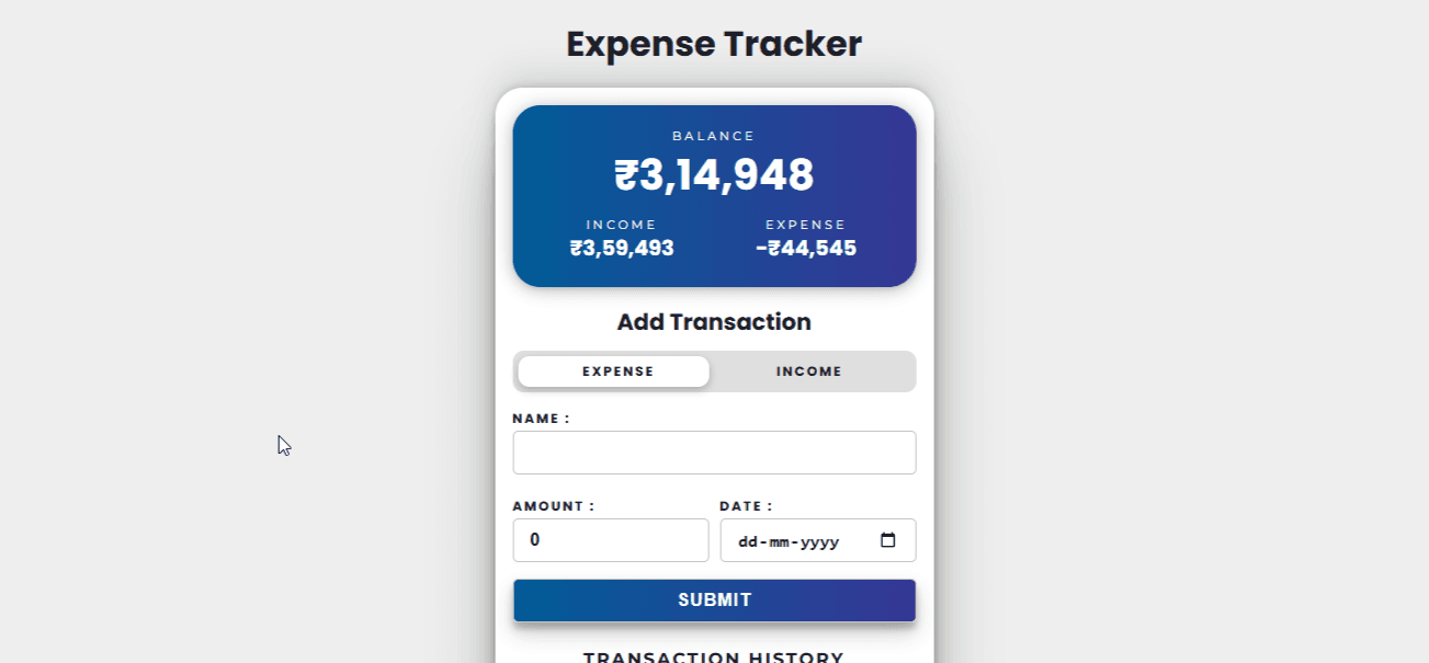Expense Tracker